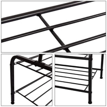 Load image into Gallery viewer, Kitchen clothes rack metal garment racks heavy duty indoor bedroom cool clothing hanger with top rod and lower storage shelf 59 x 60 length x height high storage rack black