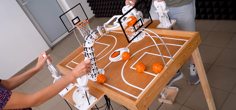 Tabletop Basketball With Tentacles