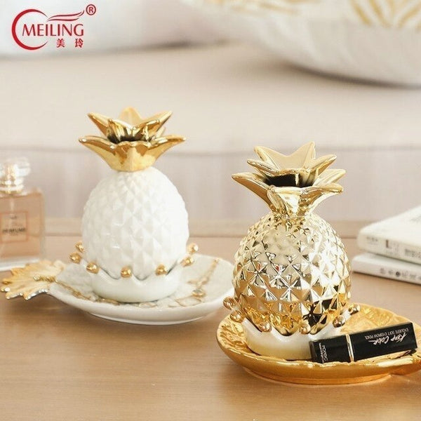 Scenic Gold Pineapple Decor