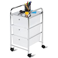 Honey-Can-Do 3-Drawer Plastic Storage Cart on Wheels only $33.99