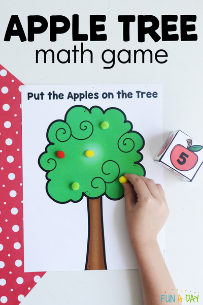 Apple Tree Math Game Free Printable