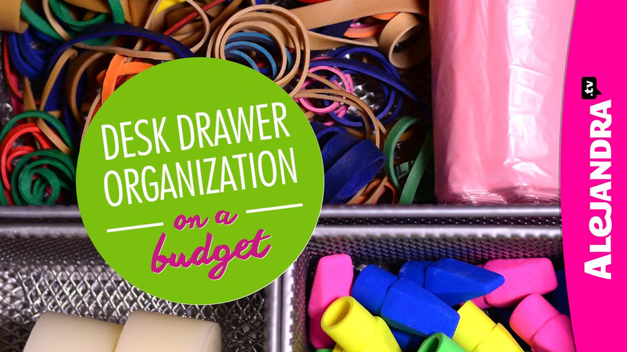 Desk Drawer Organization on a Budget (Part 3 of 4 Dollar Store Organizing) by Home Organizing by Alejandra.tv (6 years ago)