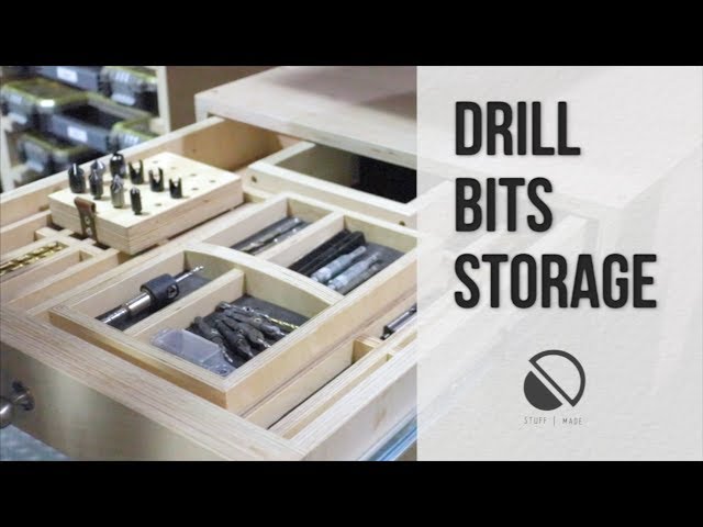 Making drill bit storage trays drawer inserts for all my drill bits