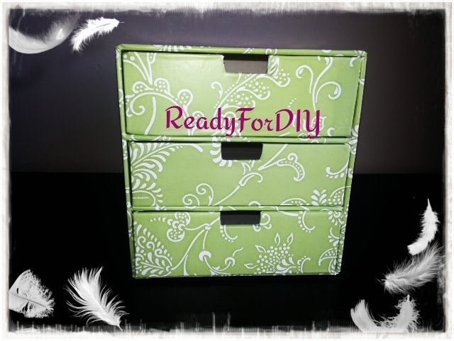 DIY: 3 Drawer Makeup | Jewelry Storage box - Chest Box Organizer by ReadyFor DIY (6 years ago)
