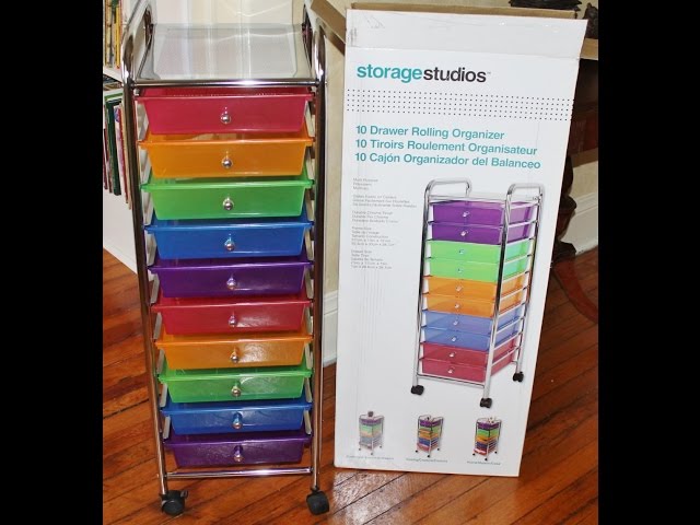 In this video, Kevin assembles the Storage Studios 10 Drawer Rolling Organizer