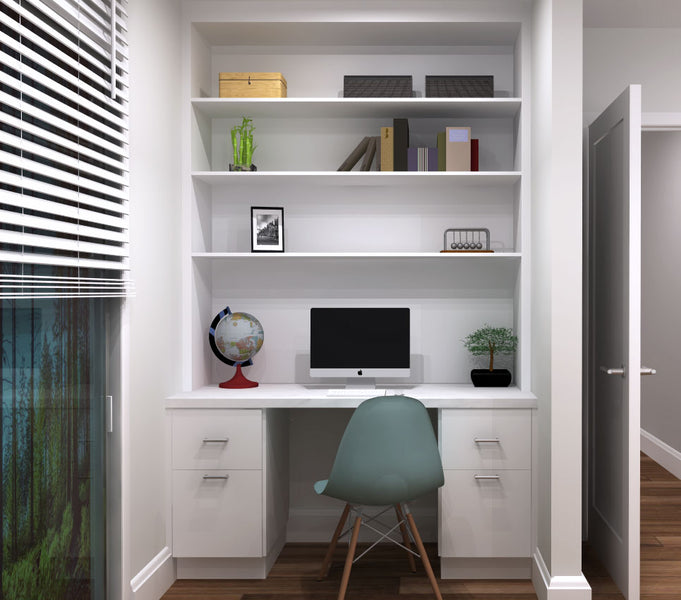 How to Build a Home Office and Home-School Space With IKEA Cabinets