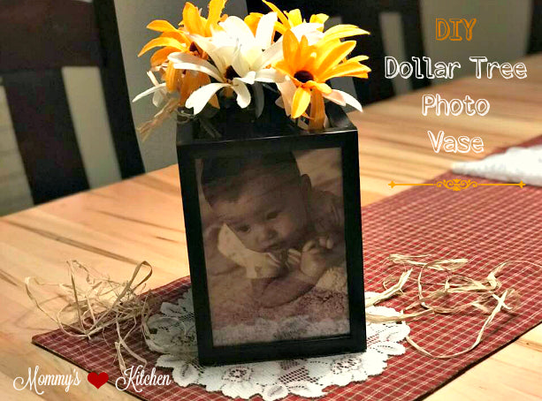 DIY Dollar Tree Photo Frame Vase