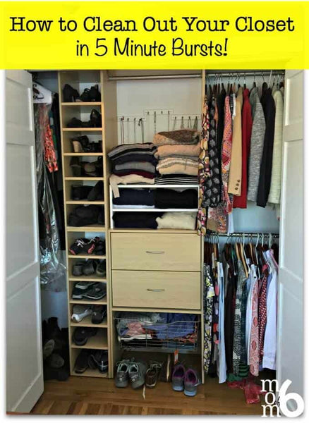Many times we don't have an entire afternoon to dedicate to cleaning out a cluttered closet