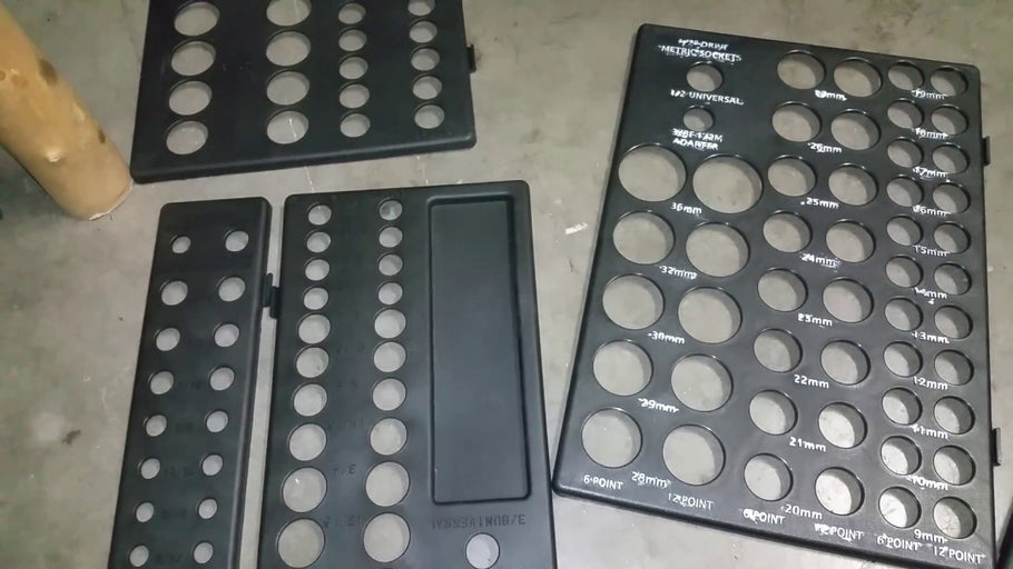 This is a quick video on the Harbor Freight 6 Pc Socket Drawer Organizers, if you bought this set buy a white marker and make the numbers easier to see.