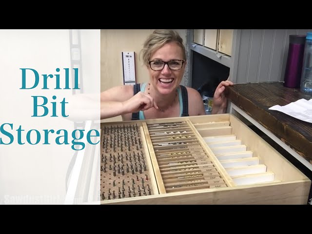Making a storage tray drawer insert for all my drill bits