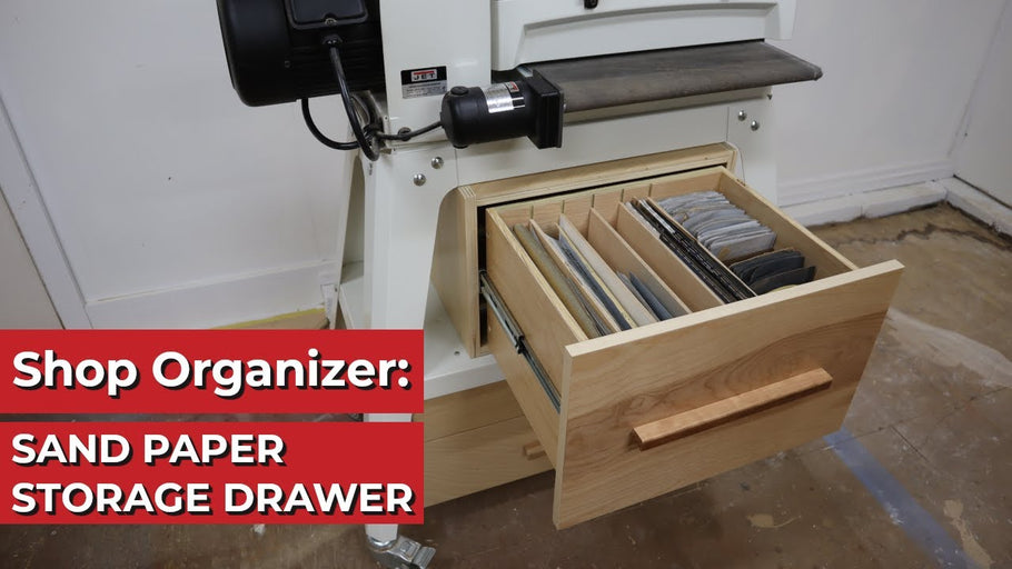 Woodworking Shop Organizer: Sand Paper Storage Drawer by Jon Peters - Longview Woodworking (1 year ago)