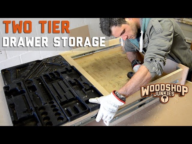 Making a simple modification to a storage drawer to allow for addition organized storage of some of my less used hand tools