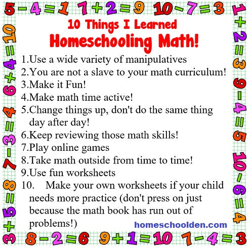 10 Things I have Learned Teaching High School Math in our Homeschool