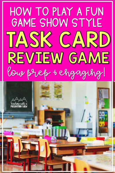 Task Card Whole Class Review Game