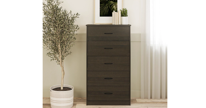 Mainstays Classic 5 Drawer Dresser – Just $68.00!