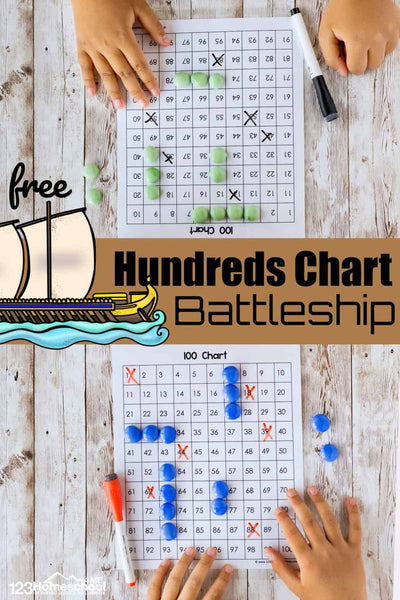 Hundreds Chart Battleship – a Counting to 100 Game