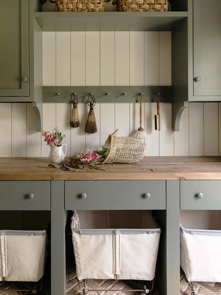 An Old English Laundry Room Reno That’s Still Extremely Practical