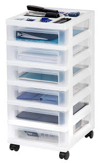 IRIS 6-Drawer Rolling Storage Cart with Organizer Top for Only $18.69 (Was $28.99)!!!