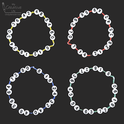 Multiplication Facts Bracelets: A Way to Teach Times Tables with Kids