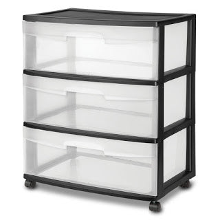 STERILITE Wide 3 Drawer Cart for Only $14.96 (Was $26)!!!