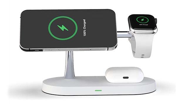 Declutter your desk or bedside table with a 5-in-1 charging station