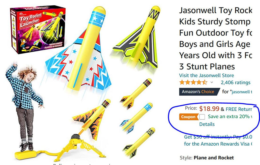 Toy Stomp Rocket Launcher for Kids