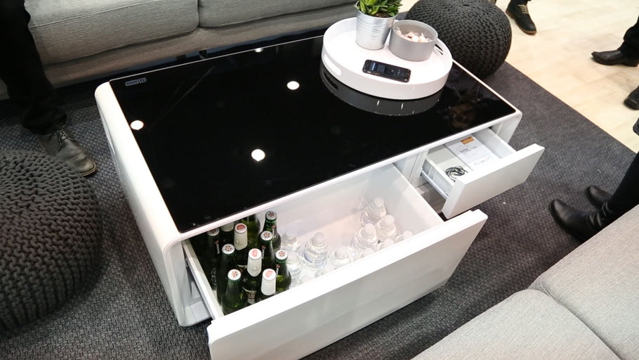 Pretty Coffee Table With Fridge