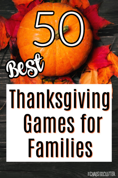 50 Thanksgiving Games for Kids and Families