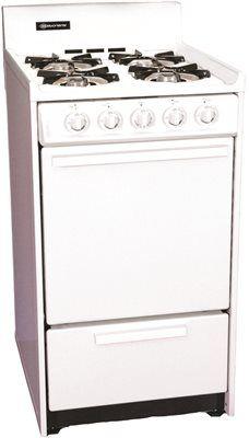 Almo Gas Stove' 20-Inch' Battery Ignition' White