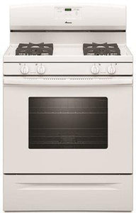 Amana 30-Inch 5 Cu. Ft. Single Oven Free-Standing Gas Range' White