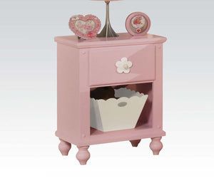 Acme Floresville Pink Flower Girl Drawer Night Stand