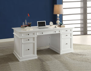 Acme 92255 Daiki White Home Office Desk with Drawers