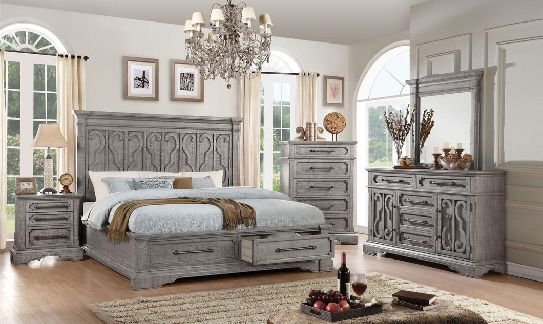 Acme 27100Q Artesia Natural Wood Finish 4 Piece Queen Bedroom Set