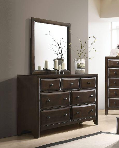 Acme 26645 Brenta Walnut Wood Finish Dresser With Mirror