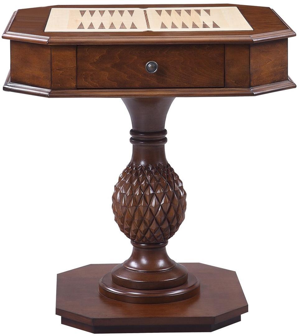 Acme Bishop II Cherry Wood Finish Accent Table