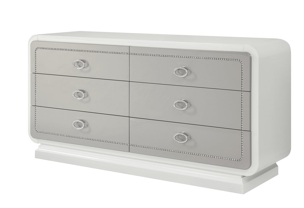 Acme Glam Allendale Dresser With Ivory Finish 20195