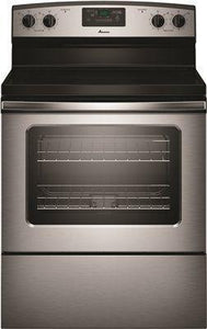 Amana 4.8 Cu. Ft. Smooth Top Electric Range With Radiant Elements' Stainless Steel