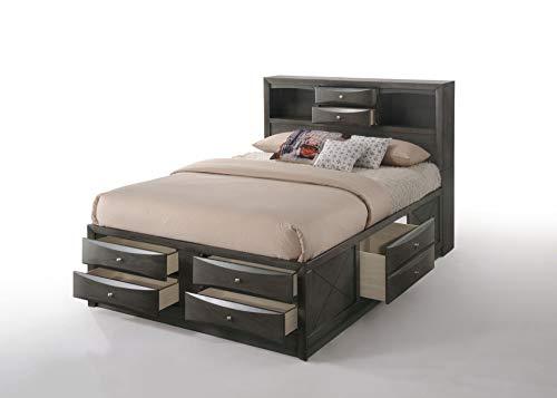 ACME Furniture  Ireland Storage Bed, Queen, Gray Oak