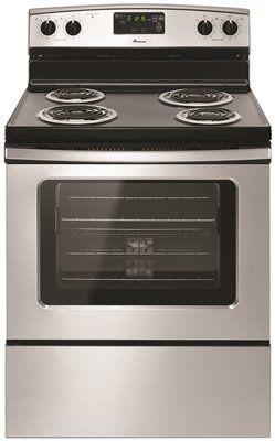 Amana 4.8 Cu. Ft. Free Standing Electric Range With Storage Drawer' Stainless Steel