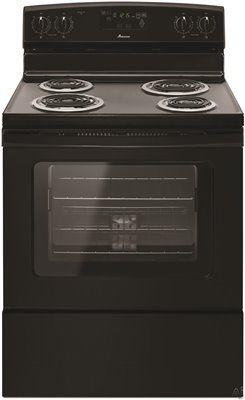 Amana 30-Inch 4.8 Cu. Ft. Single Oven Free-Standing Electric Range' With Storage Drawer' Black