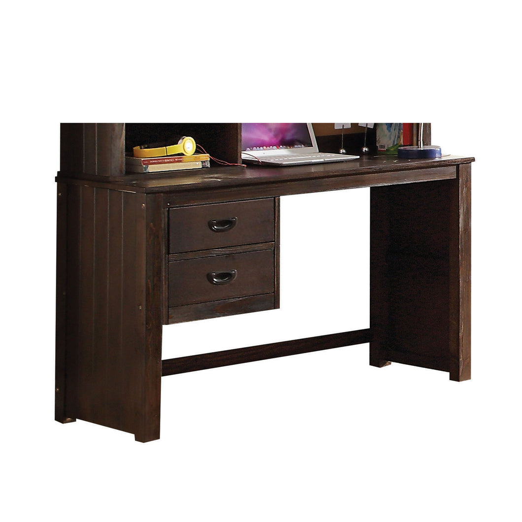 Acme Hector Desk With Antique Charcoal Brown 38029