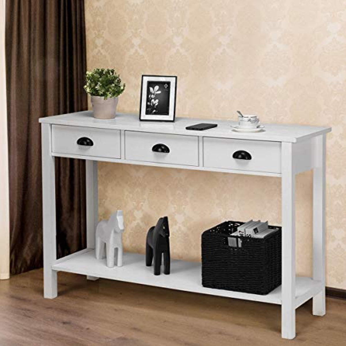 47’’ Console Table with 3 Drawers – Declutter And Organize