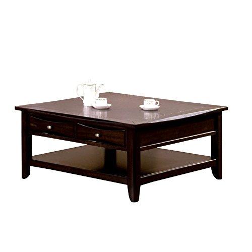 BOWERY HILL Square Coffee Table in Espresso