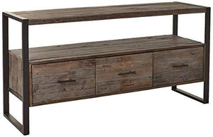 Belmont Home 061280MC Reclaimed Wood Media Console, Natural