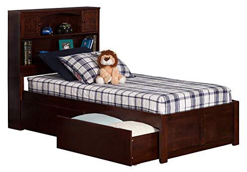 Atlantic Furniture AR8512114 Newport Bed, Twin XL, Walnut