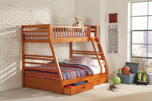 Honey Twin/Full Bunk Bed