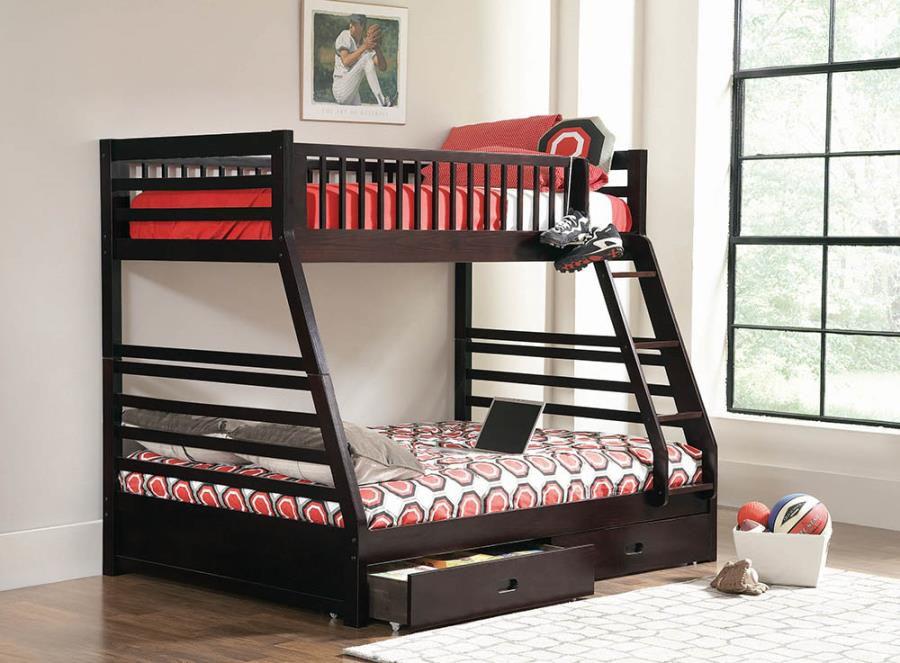 Cappuccino Twin/Full Bunk Bed