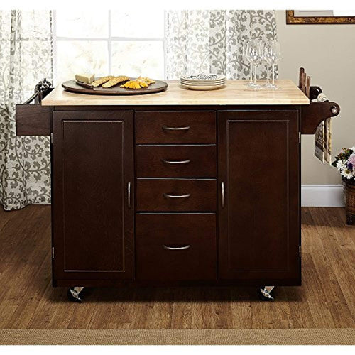 Country Mobile Island Kitchen Cart