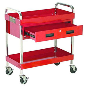 Aromdee Capacity Large Service Cart with Locking Storage Drawer Tool Cart 350 lb