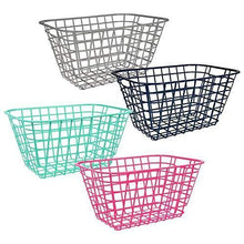 Load image into Gallery viewer, Organize with pantry organization and storage plastic baskets with handle toy organizer for shelves wicker colorful under shelf for organizing kitchen sink organizer book bins for classroom library muilticolor